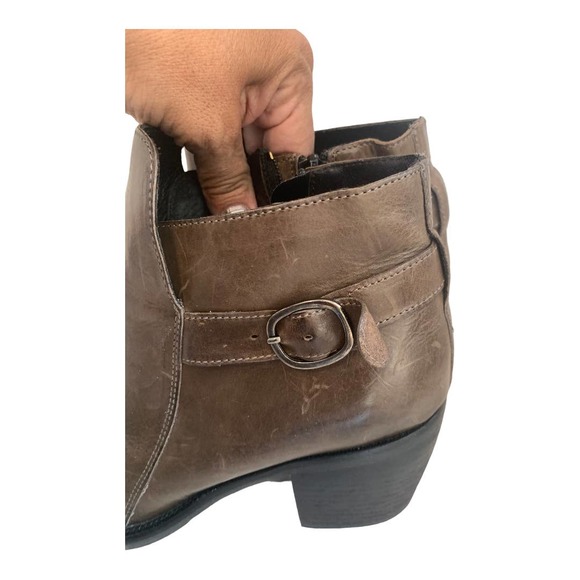 Boemos Womens Brown Leather Ankle‎ Boots Made in Italy Sz 40/US 9 - Picture 2 of 5